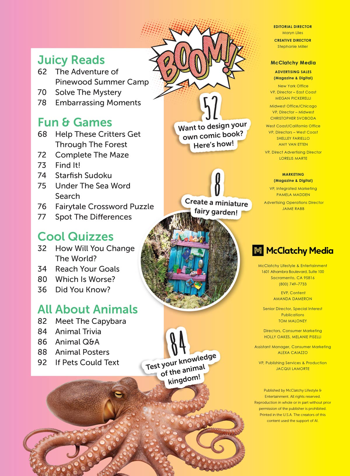 Girls' World - The Screen Free Summer Activity Book: Science Experiments, Unlock Creativity, Make A Fairy Garden, Free Posters, Draw Cute Critters, Design A Comic Strip, Solve The Mystery & More!
