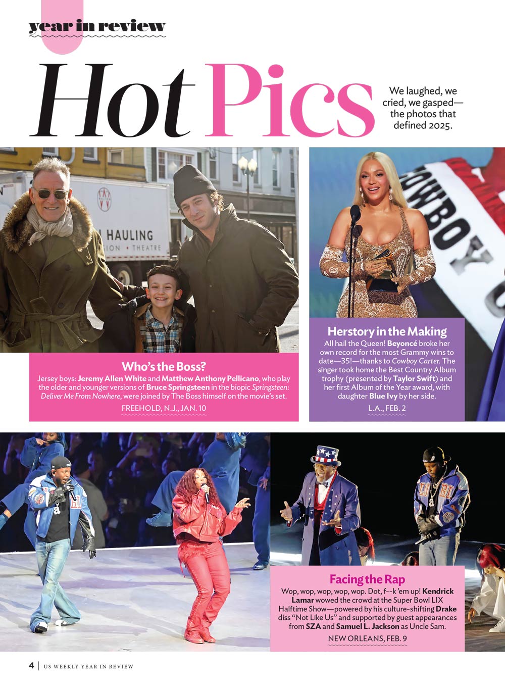 Us Weekly - 2025 Year In Review: Biggest Moments In Music, TV & Movies, Stars We Loved & Lost, Breakups, Baby Announcements, Weddings & Engagement Rings, Royal Scandals, Drama, Legal Showdowns & More!