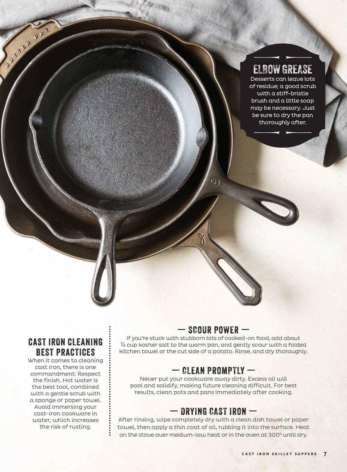Cast Iron - Skillet Suppers: 73 Easy, Flavor-Packed Recipes & Tips For Classic Southern Suppers & Sides, Master Cast Iron Meals, One-Pan Pastas, Casseroles, Stir-& Bake Desserts & More!