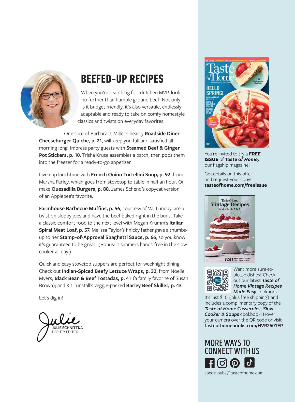 Taste of Home - Ground Beef: 102 Top Rated Family Recipes, All New Weeknight Dinner Twists, Easy Skillet Meals, Slow Cooked Suppers, Comfort Classics For The Whole Family & More!