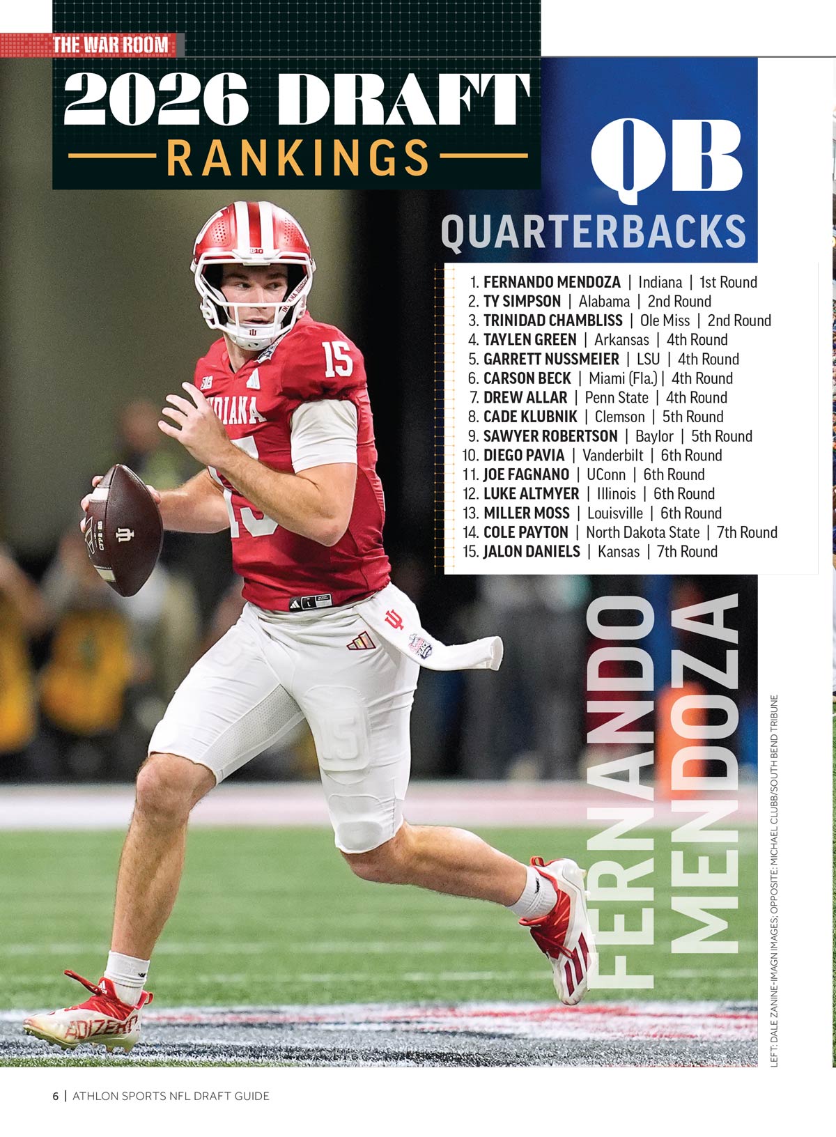 Athlon Sports - 2026 NFL Draft Preview: Top Draft Prospects, Exclusive In-Depth Analysis, Position Rankings, Mocks Drafts, 200+ Player Capsules, Mendoza Magic, Interview With Caleb Downs & More!