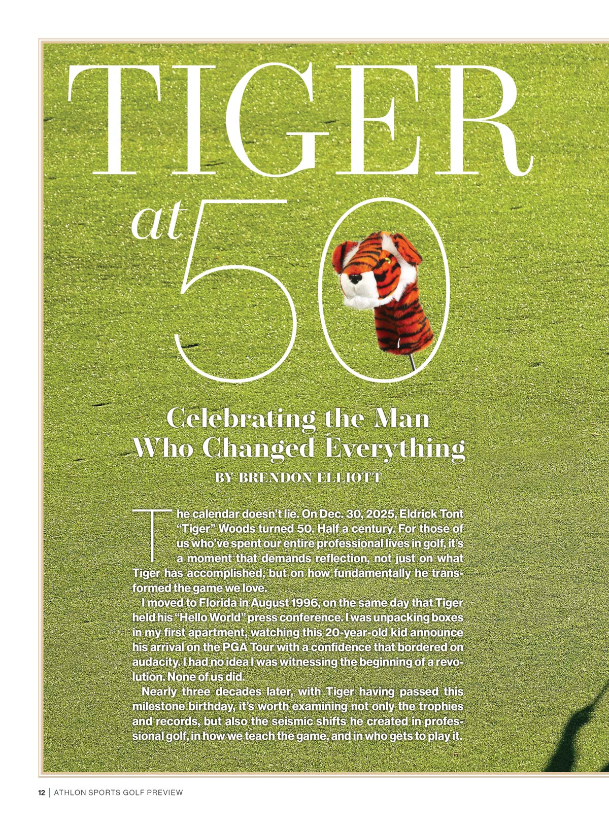 Athlon Sports - 2026 Golf Annual: Scottie Scheffler Chases History, Tiger Woods At 50, Celebrating The Man Who Changed Everything, Q&A With Bryson DeChambeau,  Alan Shipnuck On Rory McIlroy & More!