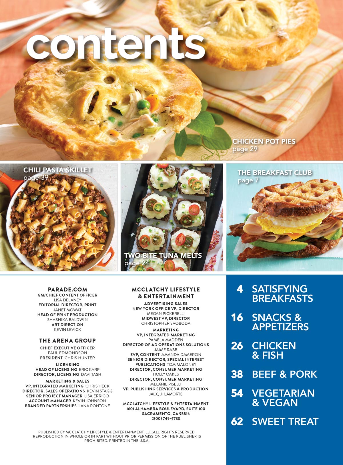 Parade - The High-Protein Cookbook: 60+ Easy & Make-Ahead Recipes, Fun, Filling Meals For Sustained Energy, Meat, Fish, Vegan, Vegetarian Dishes For Breakfasts, Snacks, Dinners & More!