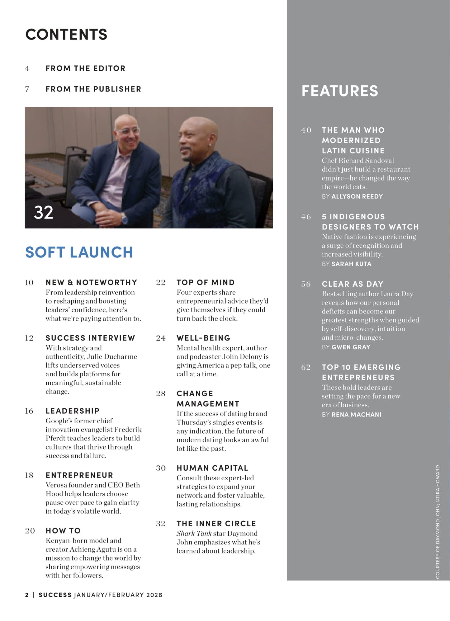 SUCCESS Magazine - January & February 2026: Dean & Lisa Graziosi, The Power Of Partnership In Business & Life, Entrepreneurs Redefining The Business Hustle, Richard Sandoval's Culinary Empire & More!