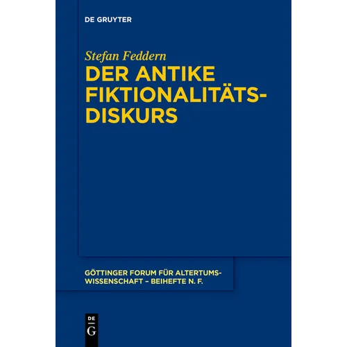 Der Antike Fiktionalitätsdiskurs