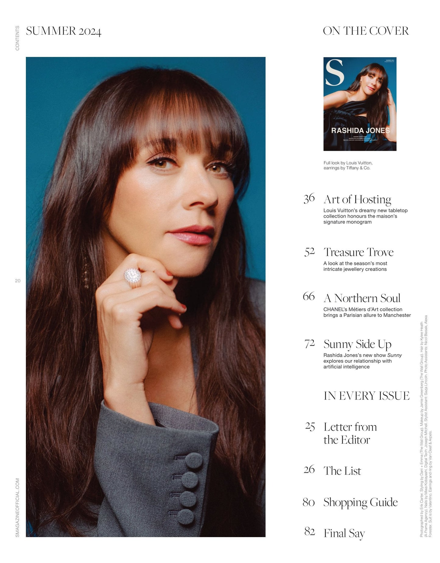 S Magazine - Summer 2024: Rashida Jones Exclusive Interview On Relationship With Artificial Intelligence In New Apple TV Show, Manchester's Big Moment With Chanel, Timeless Jewelry, Tablescapes & More