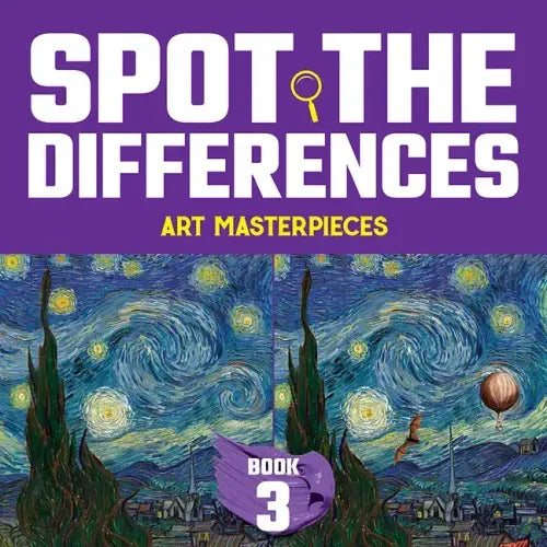 Spot the Differences: Art Masterpieces, Book 3