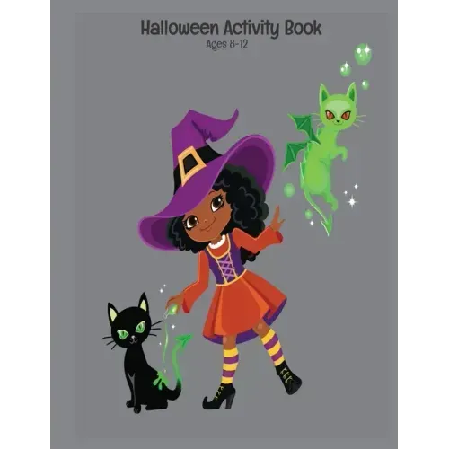 Halloween Activity Book Ages 8-12: Connect The Dots - Spot The Difference - Mazes - Word Search Puzzles - Dot to Dot - Word Search for Kids - Kids Act