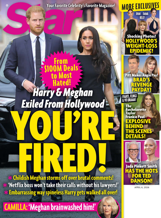 Star - 04.06.26: Harry & Meghan Exiled From Hollywood, Hollywood's Weight-Loss Epidemic, Brad Pitt's Revenge Payday, Jada Pinkett Smith's Crush On Ted Danson, Bachelorette Explosive Bombshells & More!