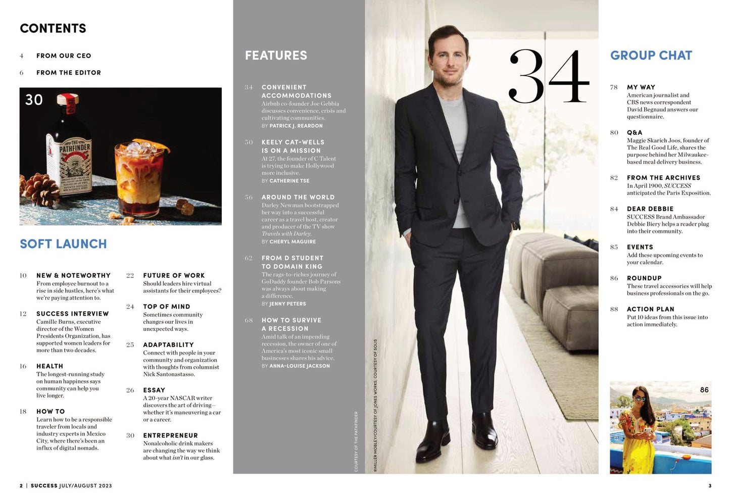 SUCCESS Magazine - July & August 2023: Chance The Rapper Pays It Forward, Life Lessons From GoDaddy Founder, Recession Proof Small Business Tips, Airbnb Cofounder Joe Gebbia On Community & More!
