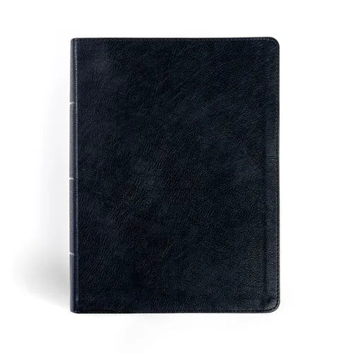 CSB Study Bible, Large Print, Digital Study Edition, Black Leathertouch, Indexed