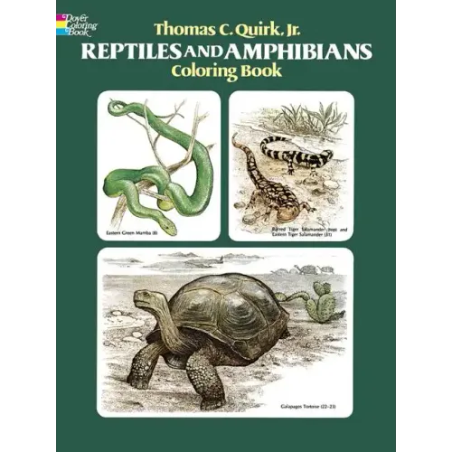 Reptiles and Amphibians Coloring Book