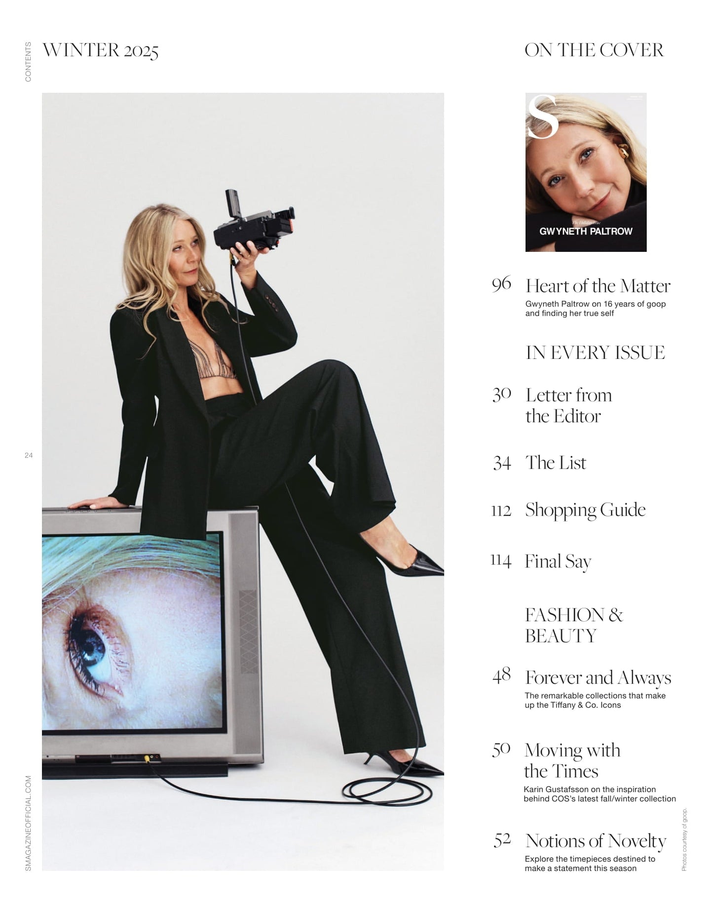 S Magazine - Winter 2025: The Holiday Issue, Goop Founder Gwyneth Paltrow Reflects On Finding Balance, Choosing Pleasure Over Perfectionism, The Power Of Radical Self-Acceptance & Being A Libra!