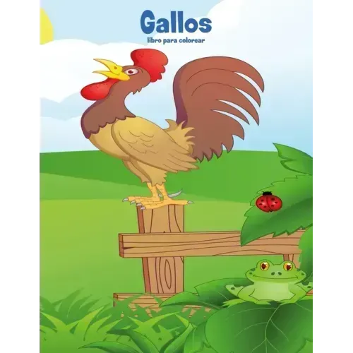 Gallos libro para colorear