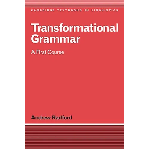 Transformational Grammar: Radford