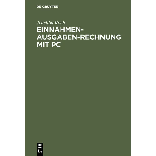 Einnahmen-Ausgaben-Rechnung mit PC