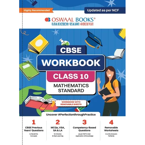 Oswaal CBSE Workbook Mathematics Class 10 Updated as per NCF For better results For 2024 Exam