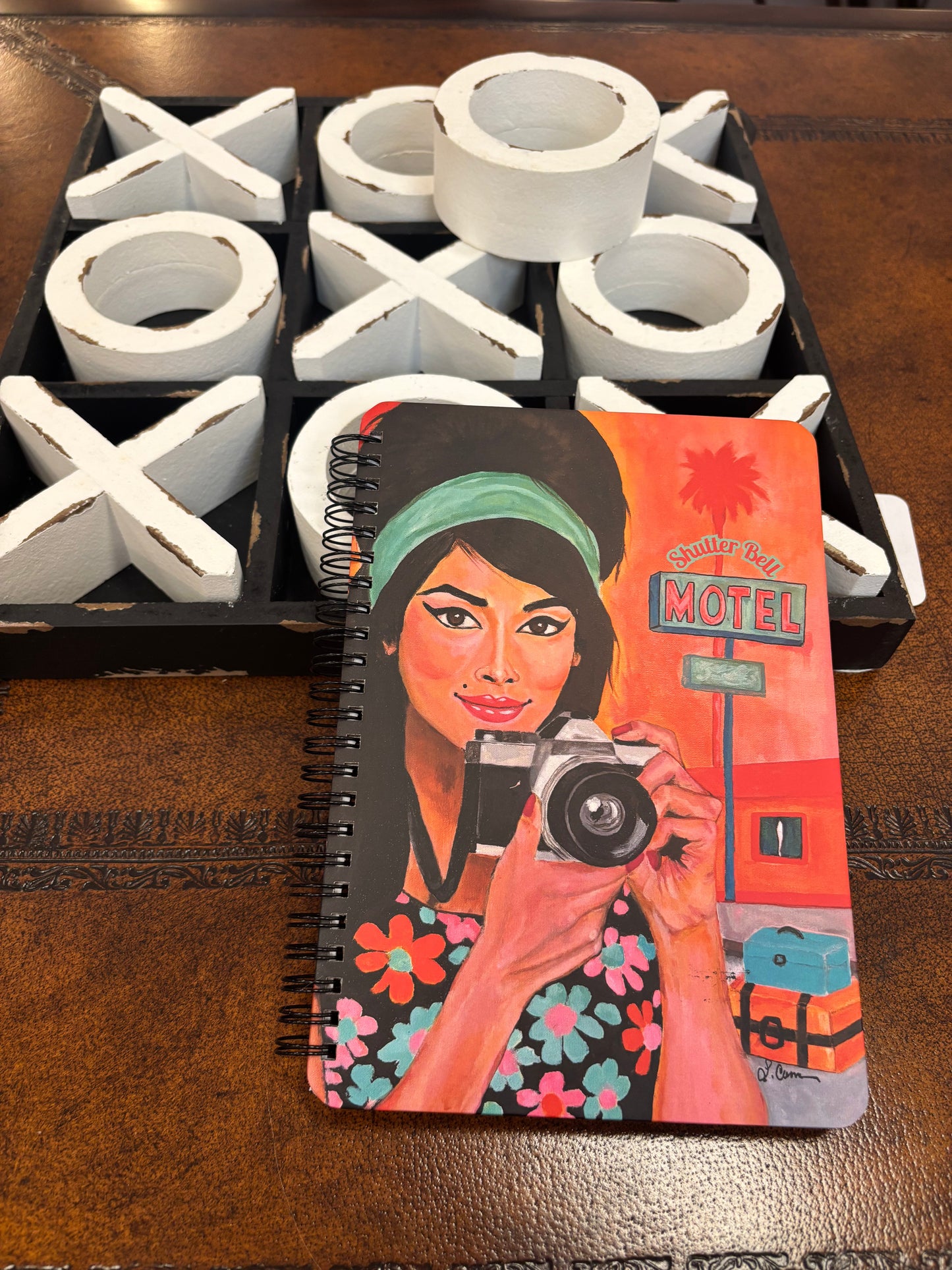 Shutter Bell Lined Hardcover Retro Journal for Women - Photography Inspired Notebook