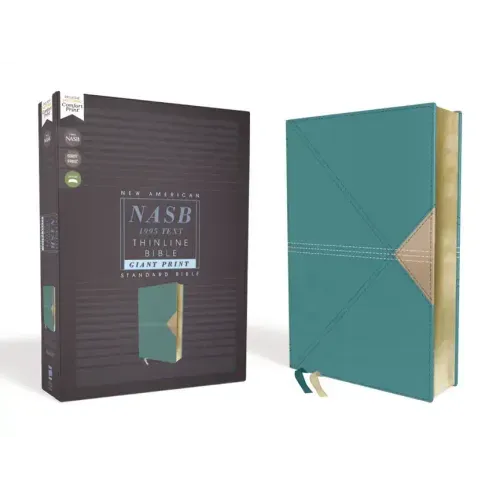 Nasb, Thinline Bible, Giant Print, Leathersoft, Teal, Red Letter Edition, 1995 Text, Comfort Print