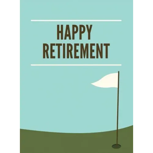 Golf Retirement Guest Book (Hardcover): Retirement book, retirement gift, Guestbook for retirement, retirement book to sign, message book, memory book