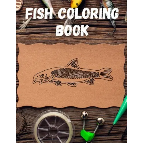Fish Coloring Book: A Relaxing Fishing Coloring Book for Adults