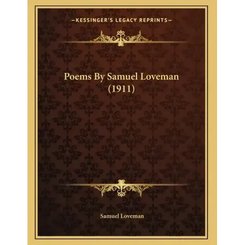 Poems By Samuel Loveman (1911)