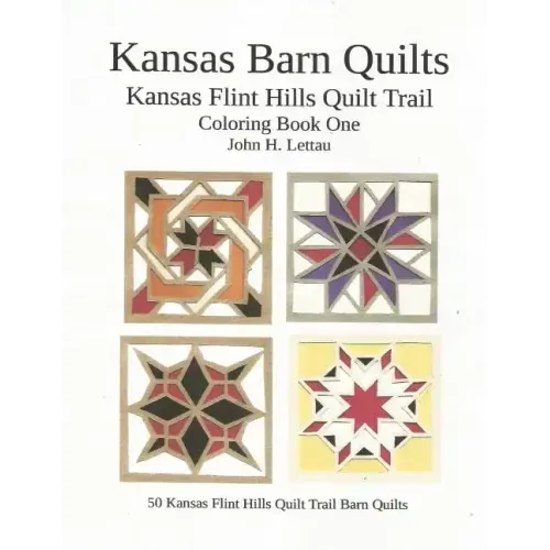 Kansas Barn Quilts Coloring Book One