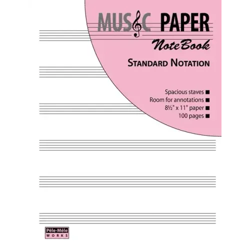 MUSIC PAPER NoteBook - Standard Notation