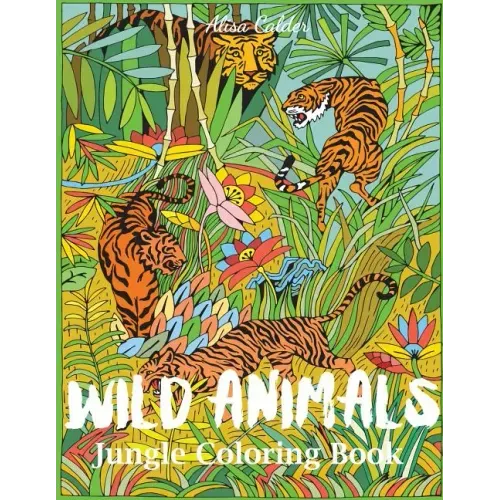 Wild Animals Jungle Coloring Book