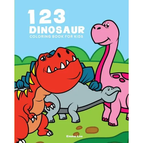 123 Dinosaur Coloring Book: Perfect for Toddler Large Picture and Easy to Color