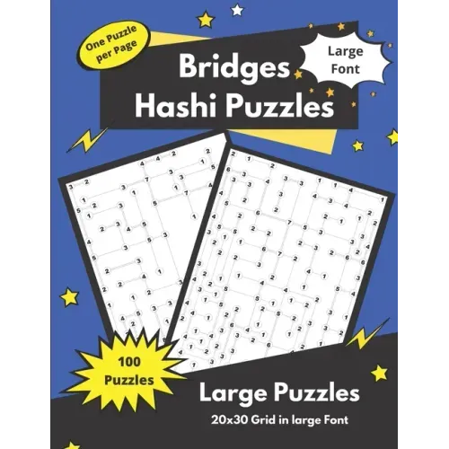 Hashi Puzzles: Bridges and Islands Puzzles for adults and seniors