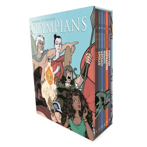 Olympians Boxed Set Books 7-12: Ares, Apollo, Artemis, Hermes, Hephaistos, and Dionysos