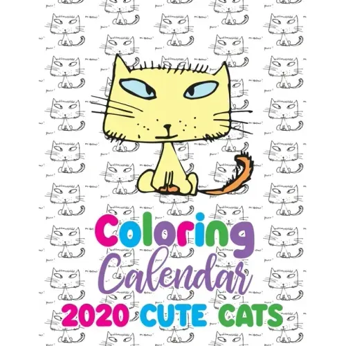 Coloring Calendar 2020 Cute Cats