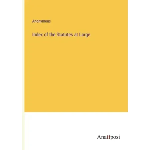 Index of the Statutes at Large