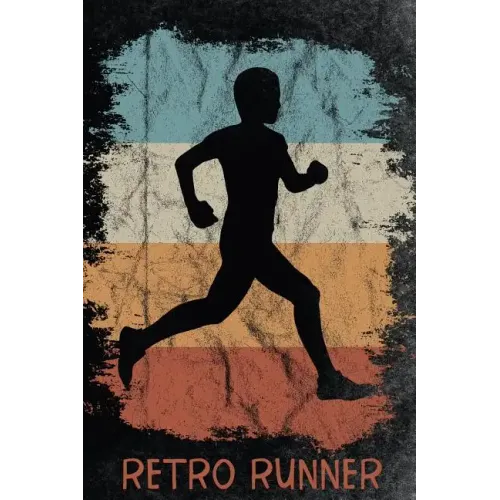 Retro Runner: Funky 365 days runners log book to track your day-by-day training progresses