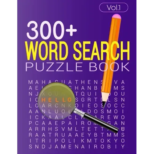 300+ WORD SEARCH PUZZLE BOOK (Vol.1): Word search book with solution