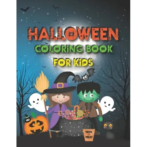 Halloween Coloring Book for Kids: A Fun Coloring Book for Children Ages 4-8