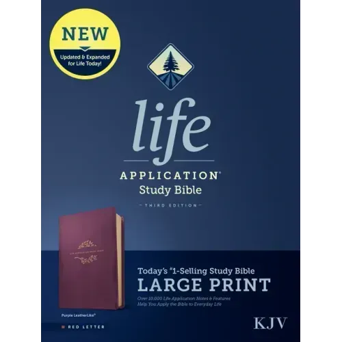 KJV Life Application Study Bible, Third Edition, Large Print (Leatherlike, Purple, Red Letter)