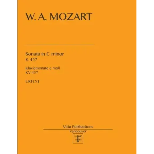 Sonata in c minor K 457: Urtext
