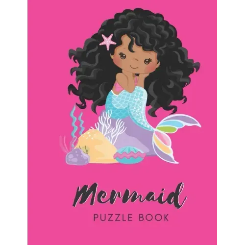 Mermaid Puzzle Book: Connect The Dots Puzzles - 30 Pages - Paperback - Made In USA - Size 8.5 x 11