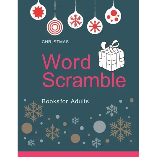Christmas Word Scramble Books for Adults: Large Print: Holiday word scramble puzzle books for adults