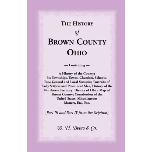 The History of Brown County, Ohio