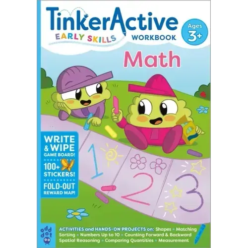 Tinkeractive Early Skills Math Workbook Ages 3+