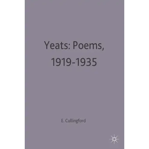 Yeats: Poems, 1919-1935