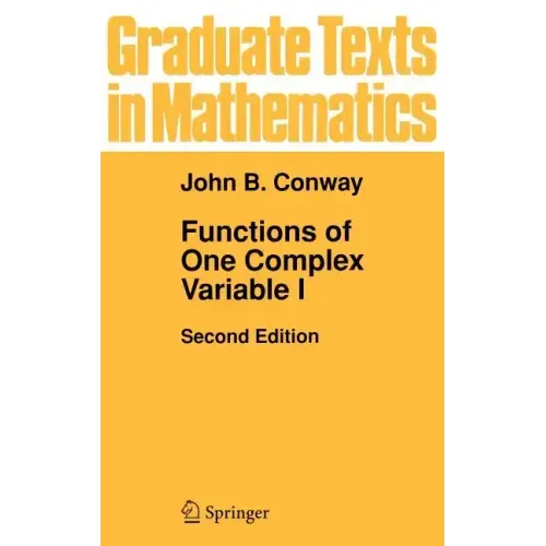 Functions of One Complex Variable I