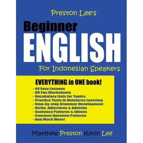 Preston Lee's Beginner English For Indonesian Speakers