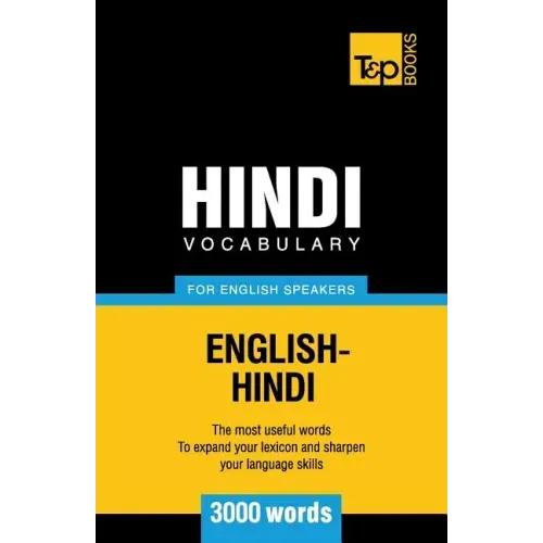 Hindi vocabulary for English speakers - 3000 words