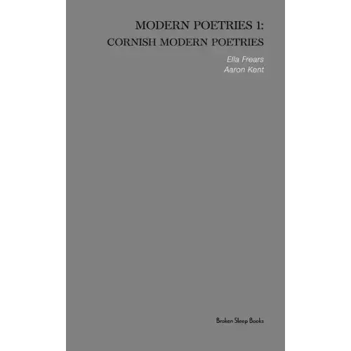 Cornish Modern Poetries