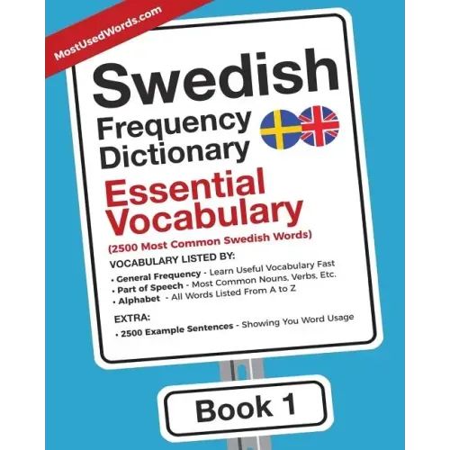 Swedish Frequency Dictionary - Essential Vocabulary: 2500 Most Common Swedish Words