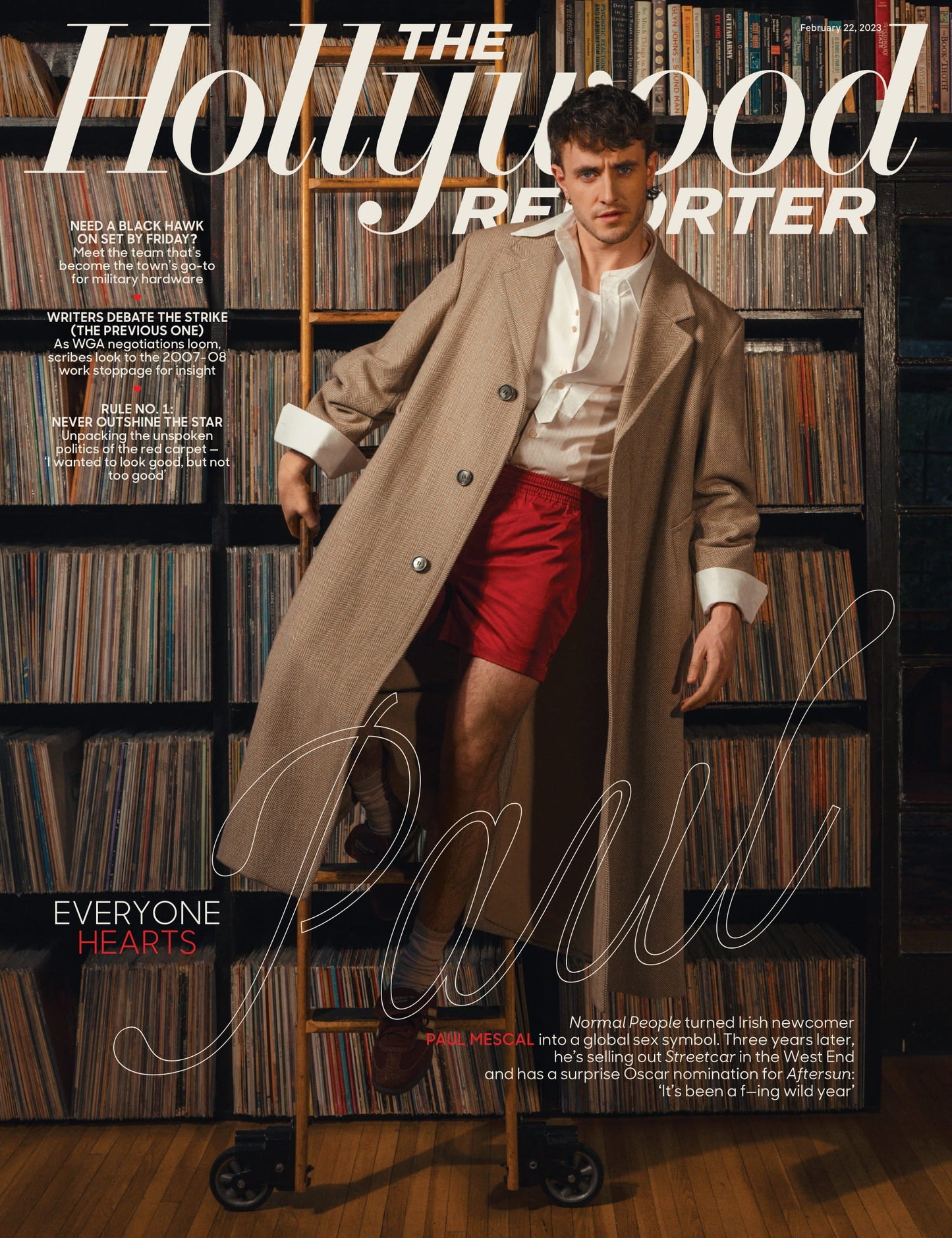 The Hollywood Reporter - 23.02.22 Edition: Everyone Hearts Aftersun's Paul Mescal, Writers Debate The Strike, Unpack The Unspoken Politics Of The Red Carpet, Nat Wolff, Ike Barinholtz & Austin Butler!
